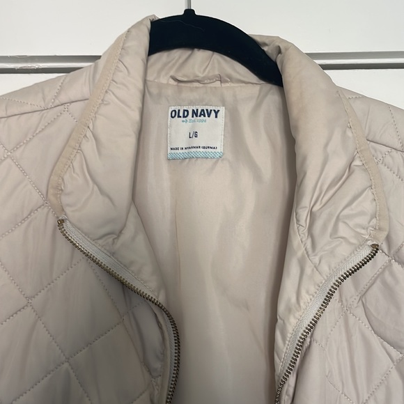 Old navy women’s large cream vest jacket - Picture 2 of 4